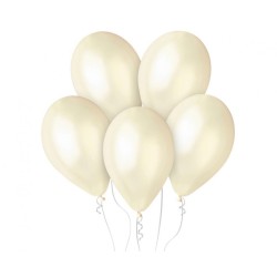 Lateksowe Balony GM110 metaliczne 12" - kość słoniowa 100 szt.