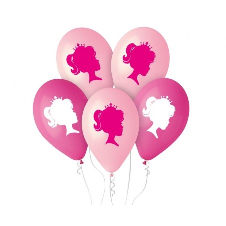 Lateksowe różowe Balony Premium My Pink World - W Koronie, 12"/ 5 szt.