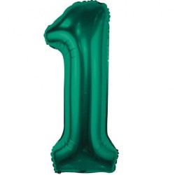 Balon foliowy zielona Cyfra...