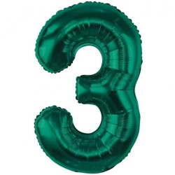 Balon foliowy zielona Cyfra...