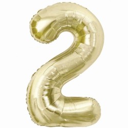 Balon foliowy beżowa Cyfra...