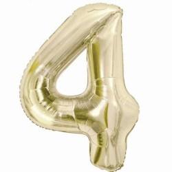Balon foliowy beżowa Cyfra...