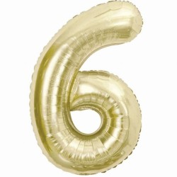 Balon foliowy beżowa Cyfra...