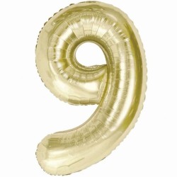 Balon foliowy beżowa Cyfra...