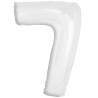 Balon foliowy biała Cyfra 7, 36"- 92 cm / 1 szt
