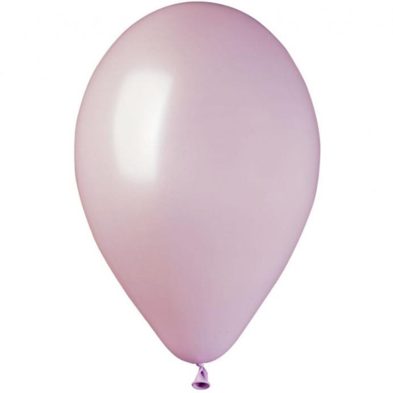 Lateksowe fioletowe Balony GM90 metaliczne 10" - liliowe 100 szt.
