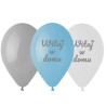 Lateksowe Balony Premium Witaj w domu, niebieskie, 12"/ 6 szt.