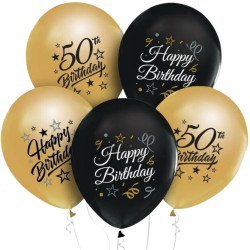 Lateksowe złote i czarne...