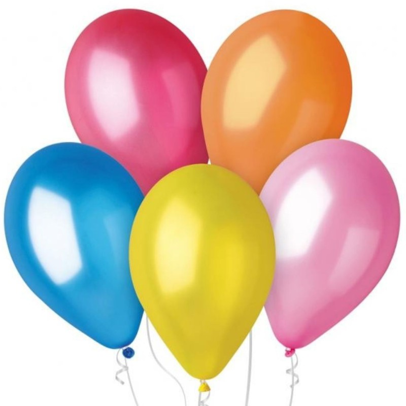 Lateksoe Balony GM110 metaliczne 12" - różnokolorowe 50 szt.
