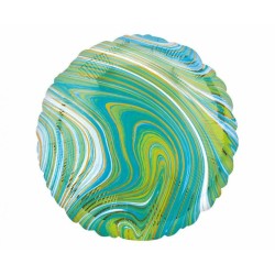 Foliowe Balony niebiesko-zielone. 18" - 46 cm / 1 szt.(zapakowany)