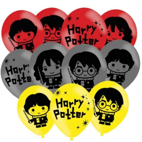 Lateksowe kolorowe Balony lateksowe 11" Harry Potter, 6 szt.