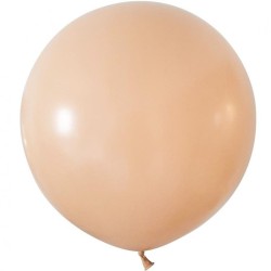 Lateksowe okrągłe Balony Beauty&Charm, pastelowe, cieliste 24"/ 2 szt.