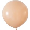 Lateksowe okrągłe Balony Beauty&Charm, pastelowe, cieliste 24"/ 2 szt.