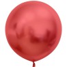 Lateksowe okrągłe Balony Beauty&Charm, platynowe j. czerwone 24"/ 2 szt.