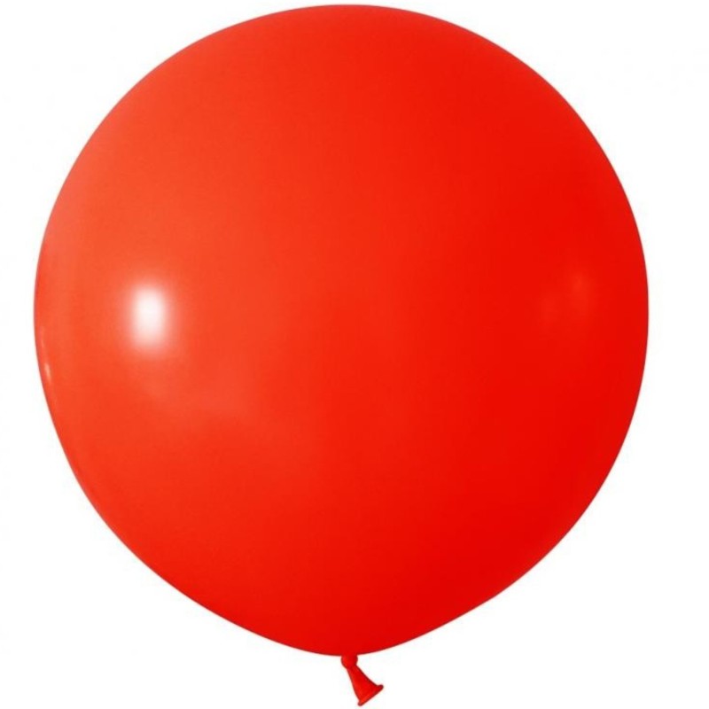 Lateksowe okrągłe Balony Beauty&Charm, pastelowe, czerwone 24"/ 2 szt.