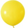 Lateksowe okrągłe Balony Beauty&Charm, pastelowe, żółte 24"/ 2 szt.