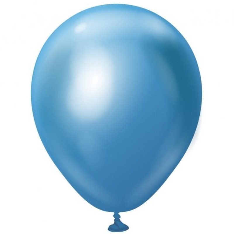 Lateksowe klasyczne Balony Beauty&Charm, platynowe j. niebieskie 5"/ 20 szt.