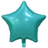 Balon foliowy zielony w kształcie gwiazdy, 19"- 48 cm /1szt