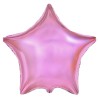 Balon foliowy różowy w kształcie gwiazdy, 18"- 47 cm /1szt