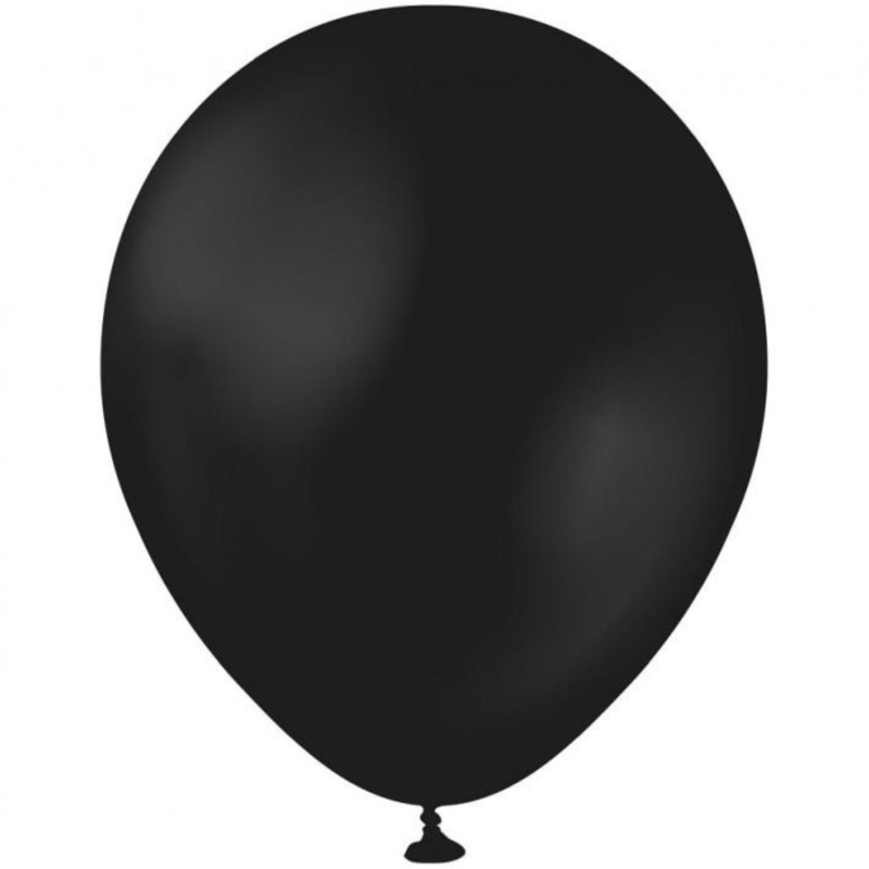Lateksowe klasyczne Balony Beauty&Charm, pastelowe czarne 5"/ 20 szt.