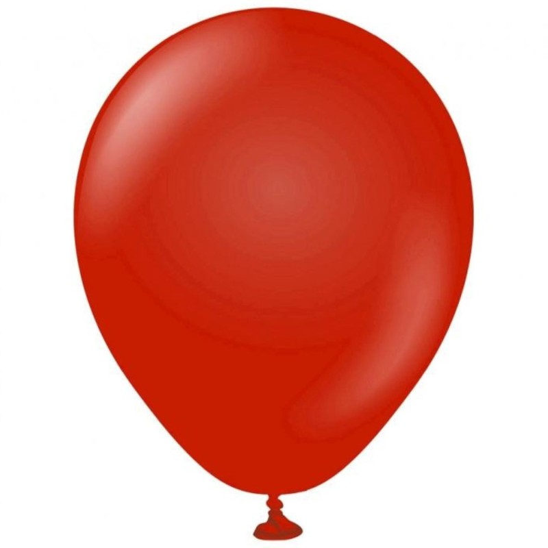 Lateksowe klasyczne Balony Beauty&Charm, pastelowe czerwone 5"/ 20 szt.