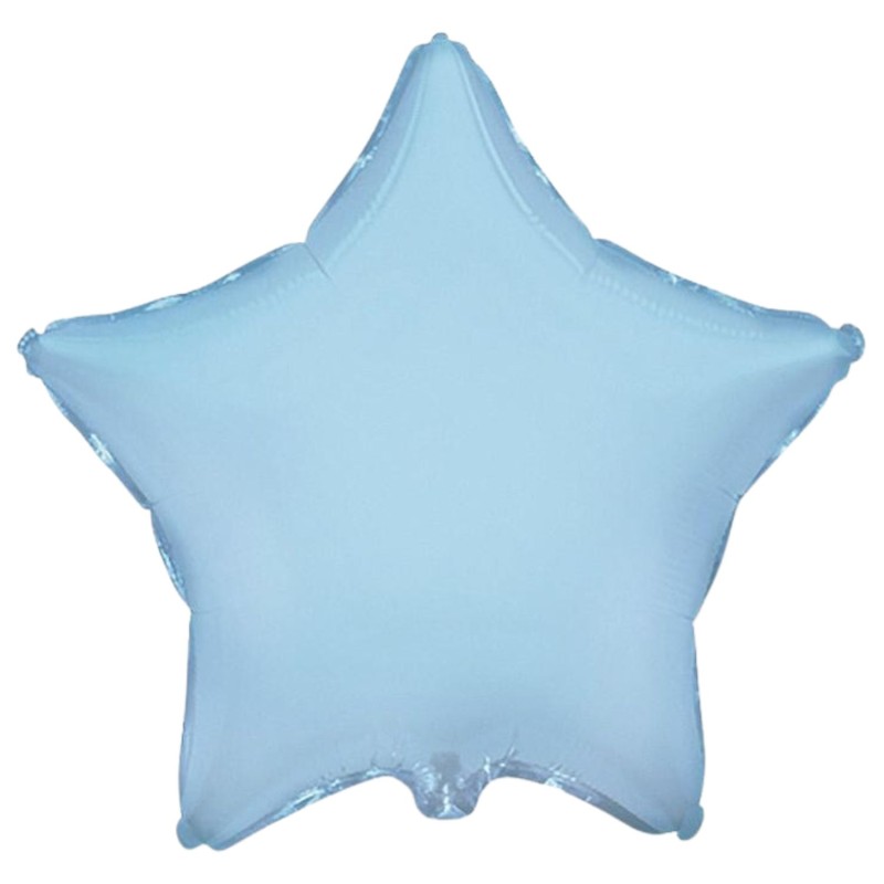 Balon foliowy niebieski w kształcie gwiazdy, 18"- 47 cm /1szt