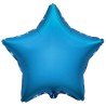 Balon foliowy niebieski w kształcie gwiazdy, 18"- 47 cm /1szt