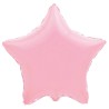 Balon foliowy różowy w kształcie gwiazdy, 18"- 47 cm /1szt