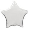 Balon foliowy srebrna w kształcie gwiazdy, 18"- 47 cm /1szt