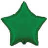 Balon foliowy zielony w kształcie gwiazdy, 18"- 47 cm /1szt
