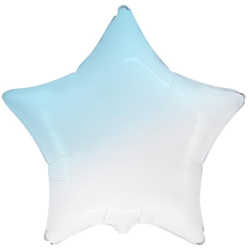 Balon foliowy niebieski w kształcie gwiazdy, 18"- 47 cm /1szt