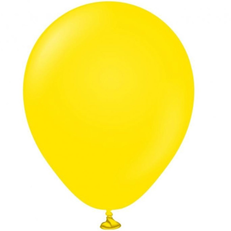 Lateksowe klasyczne Balony Beauty&Charm, pastelowe żółte 5"/ 20 szt.