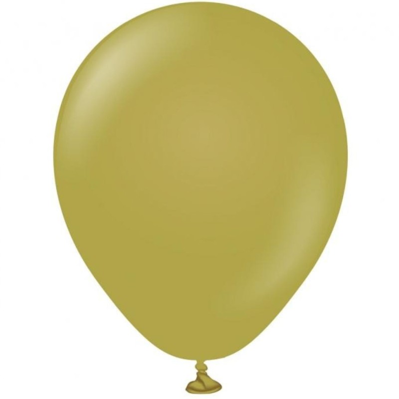 Lateksowe klasyczne Balony Beauty&Charm, pastelowe oliwkowe 5"/ 20 szt.