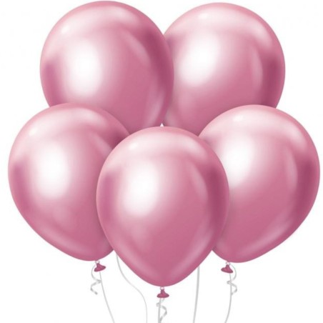 Lateksowe klasyczne Balony Beauty&Charm, platynowe j. różowe 12"/ 7 szt.