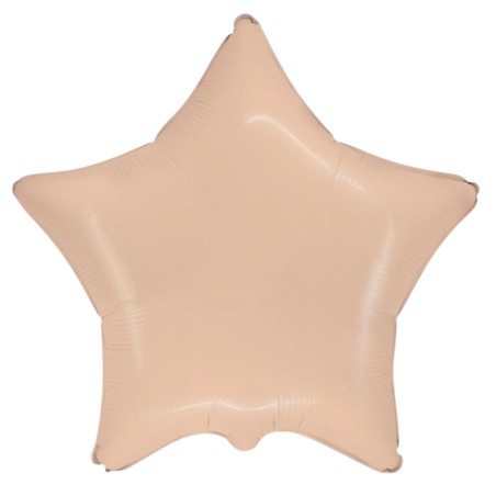 Balon foliowy pomarańczowy w kształcie gwiazdy, 18"- 47 cm /1szt
