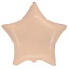 Balon foliowy pomarańczowy w kształcie gwiazdy, 18"- 47 cm /1szt