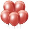 Lateksowe klasyczne Balony Beauty&Charm, platynowe czerwone 12"/ 7 szt.