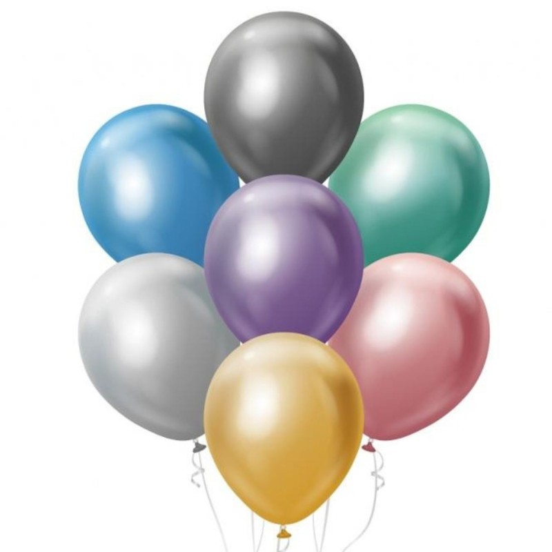 Lateksowe klasyczne Balony Beauty&Charm, platynowe mix 12"/ 7 szt.