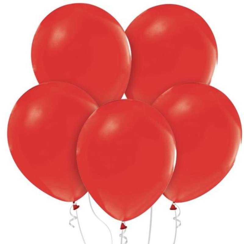 Lateksowe czerwone Balony Beauty&Charm, pastelowe, czerwone 18" / 5 szt.