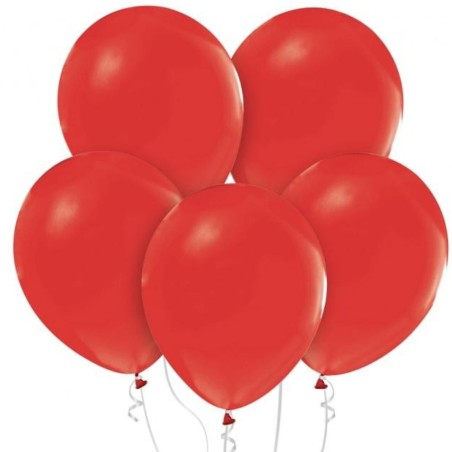 Lateksowe czerwone Balony Beauty&Charm, pastelowe, czerwone 18" / 5 szt.