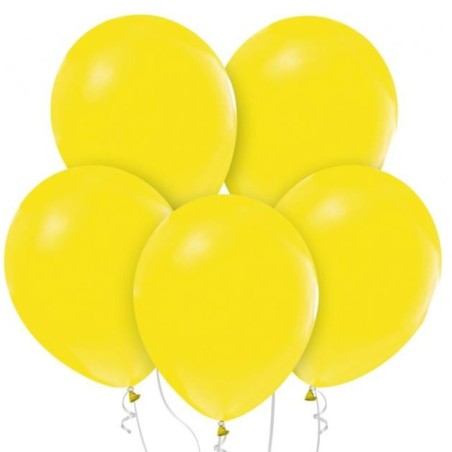 Lateksowe klasyczne Balony Beauty&Charm, pastelowe, żółte 18" / 5 szt.