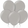 Lateksowe klasyczne Balony Beauty&Charm, pastelowe, szare 18" / 5 szt.