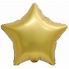 Balon foliowy złoty w kształcie gwiazdy, 18"- 46 cm /1szt