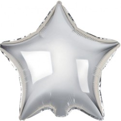 Balon foliowy srebrny w...
