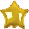 Balon foliowy złoty w kształcie gwiazdy, 18"- 46 cm /1szt