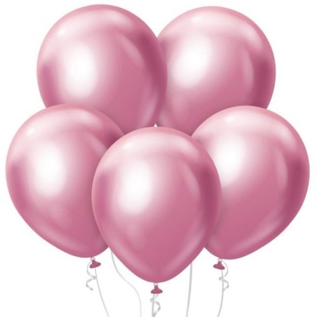 Lateksowe klasyczne Balony Beauty&Charm, platynowe j. różowe 18"/ 5 szt.