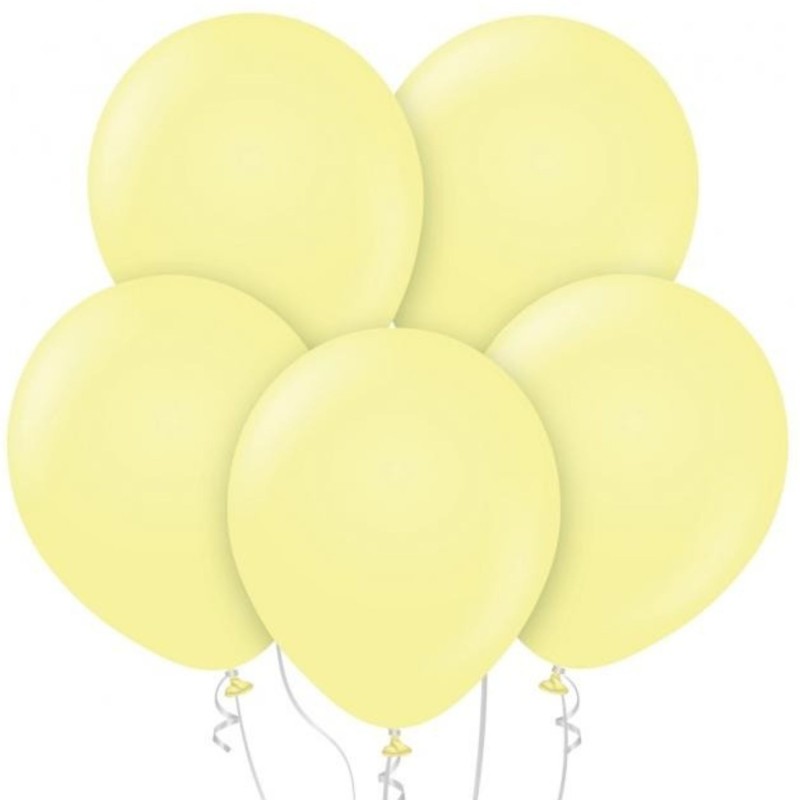 Lateksowe klasyczne Balony Beauty&Charm, żółte 12"/ 50 szt.
