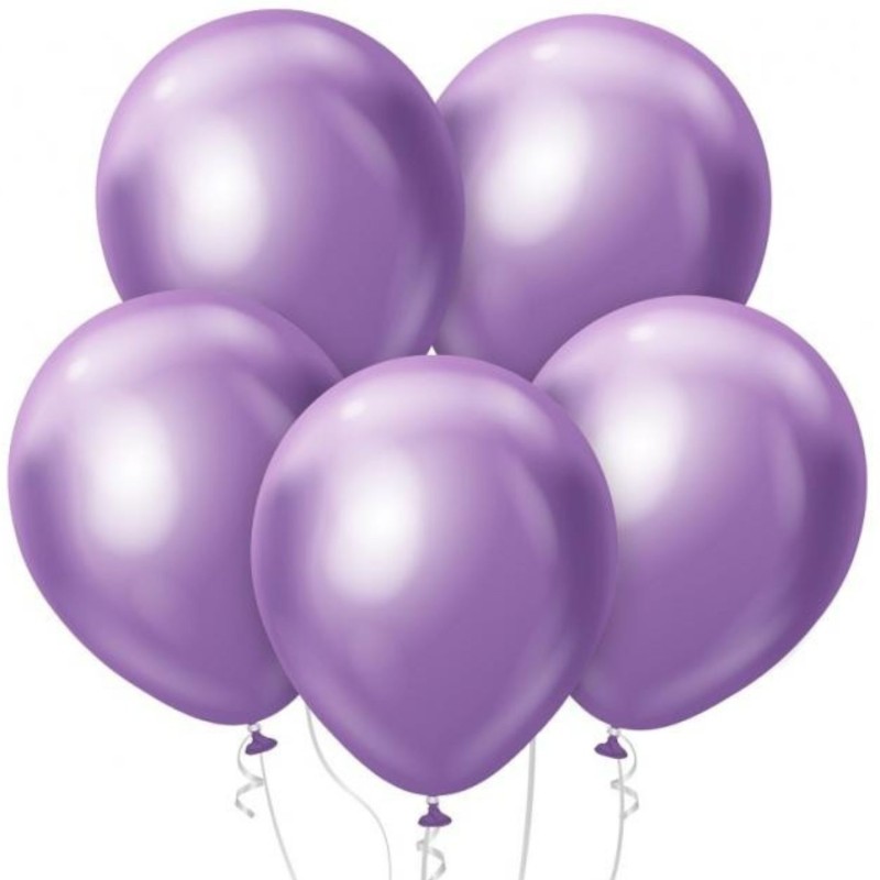 Lateksowe klasyczne Balony Beauty&Charm, platynowe j. fioletowe 10"/ 50 szt.