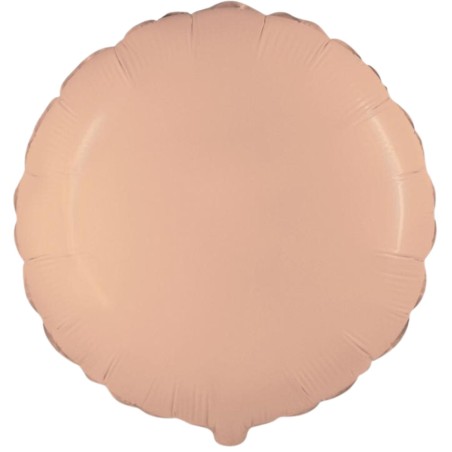 Foliowe pomarańczowy balony okrągłe, 18” - 46 cm. 1 szt.