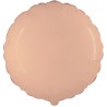 Foliowe pomarańczowy balony okrągłe, 18” - 46 cm. 1 szt.